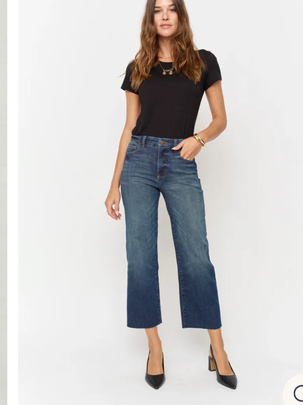 Oliver Logan Aberdeen Wide Leg Sculpt+ Dark Aged Vintage size 28